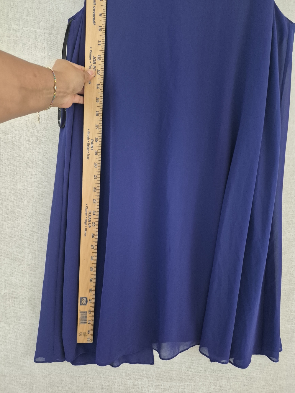 Vince Camuto Navy Sleeveless Midi Shift Dress (SKU0257) - Picture 4 of 14